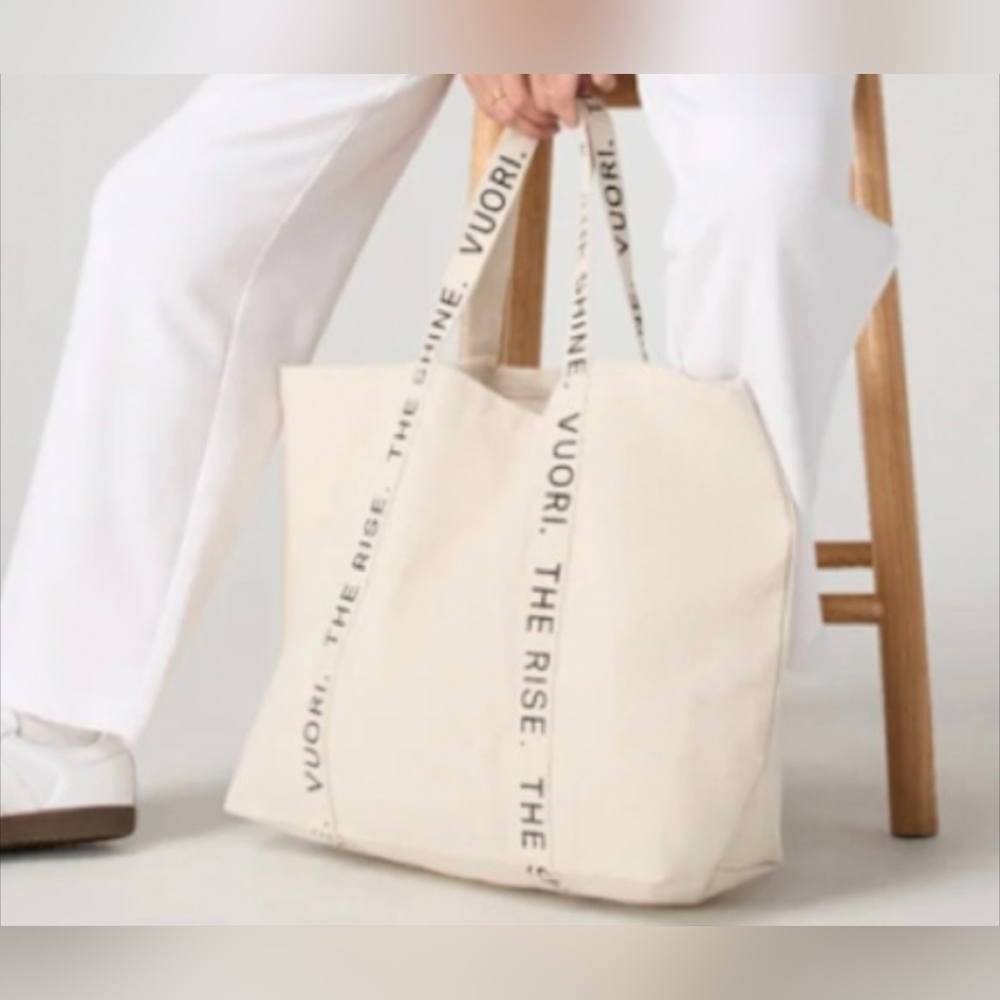 VUORI Large Canvas Tote logo